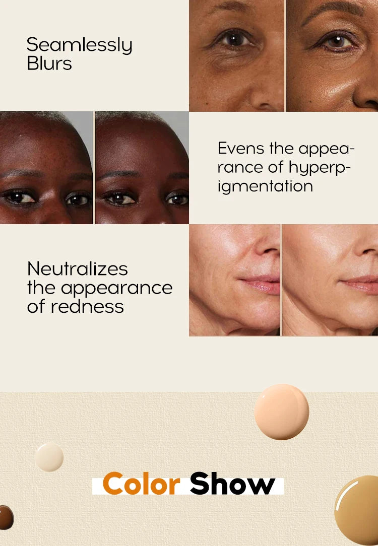 Face Foundation Cream Oil-Control Matte BBCream Waterproof Lasting Concealer Liquid Full Coverage Matte Base Professional Makeup