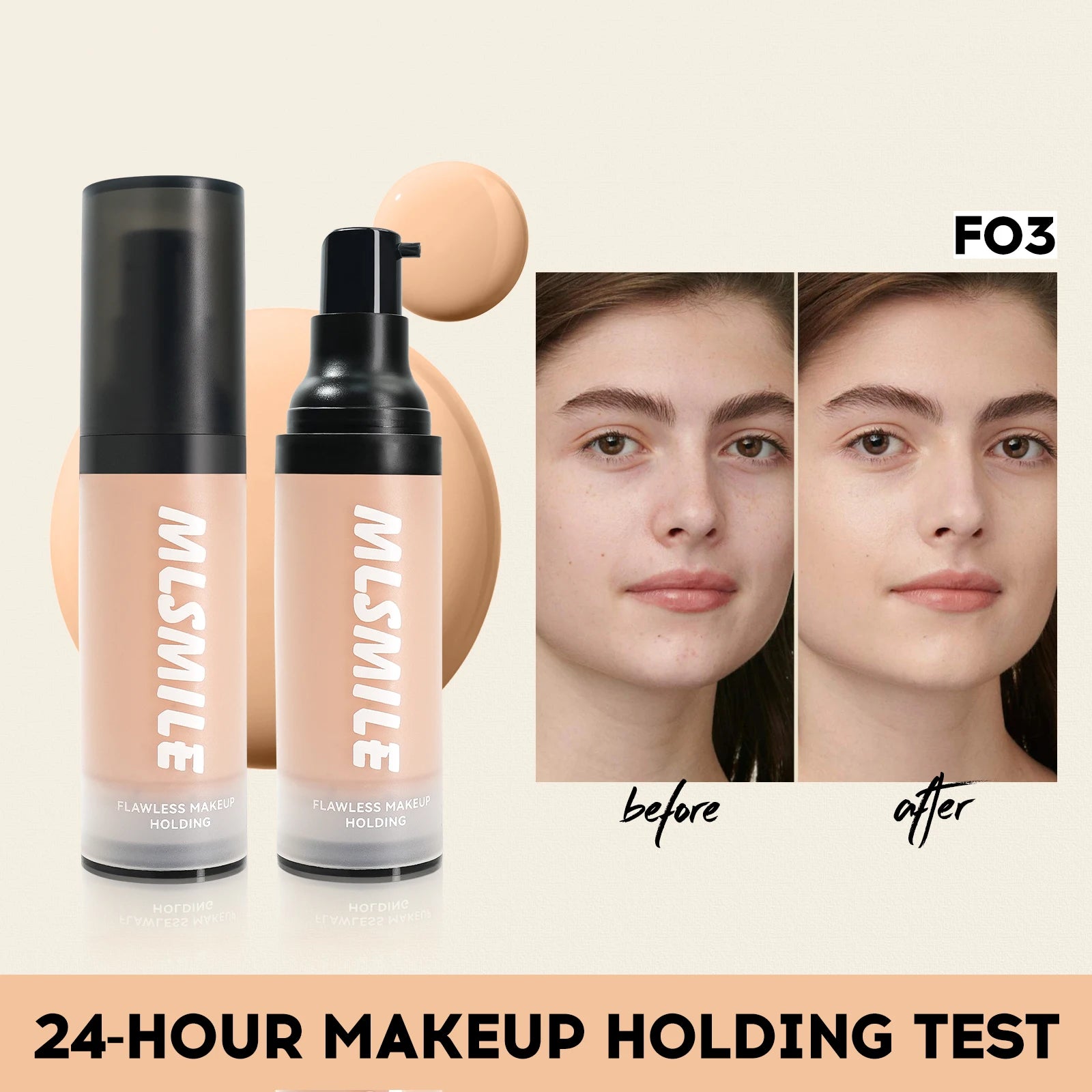 Face Foundation Cream Oil-Control Matte BBCream Waterproof Lasting Concealer Liquid Full Coverage Matte Base Professional Makeup