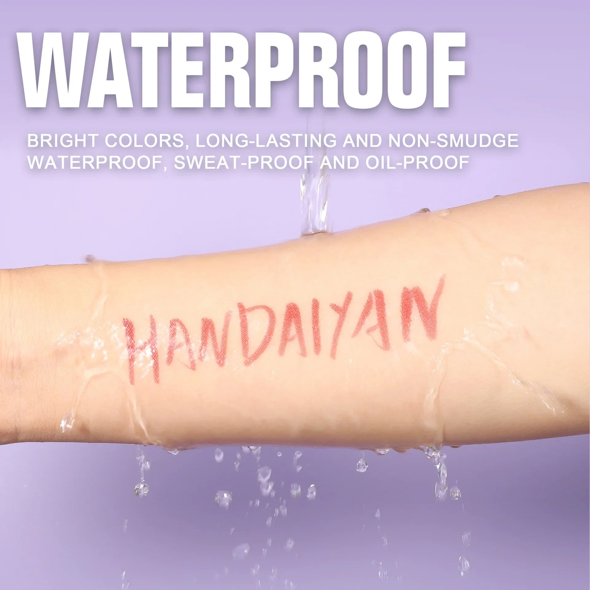 Waterproof Glitter Luster Liquid Eyeliner Pencil Long Lasting Purple Pink Blue Metallic Eye Liner Pen Cosmetic Makeup for Eyes