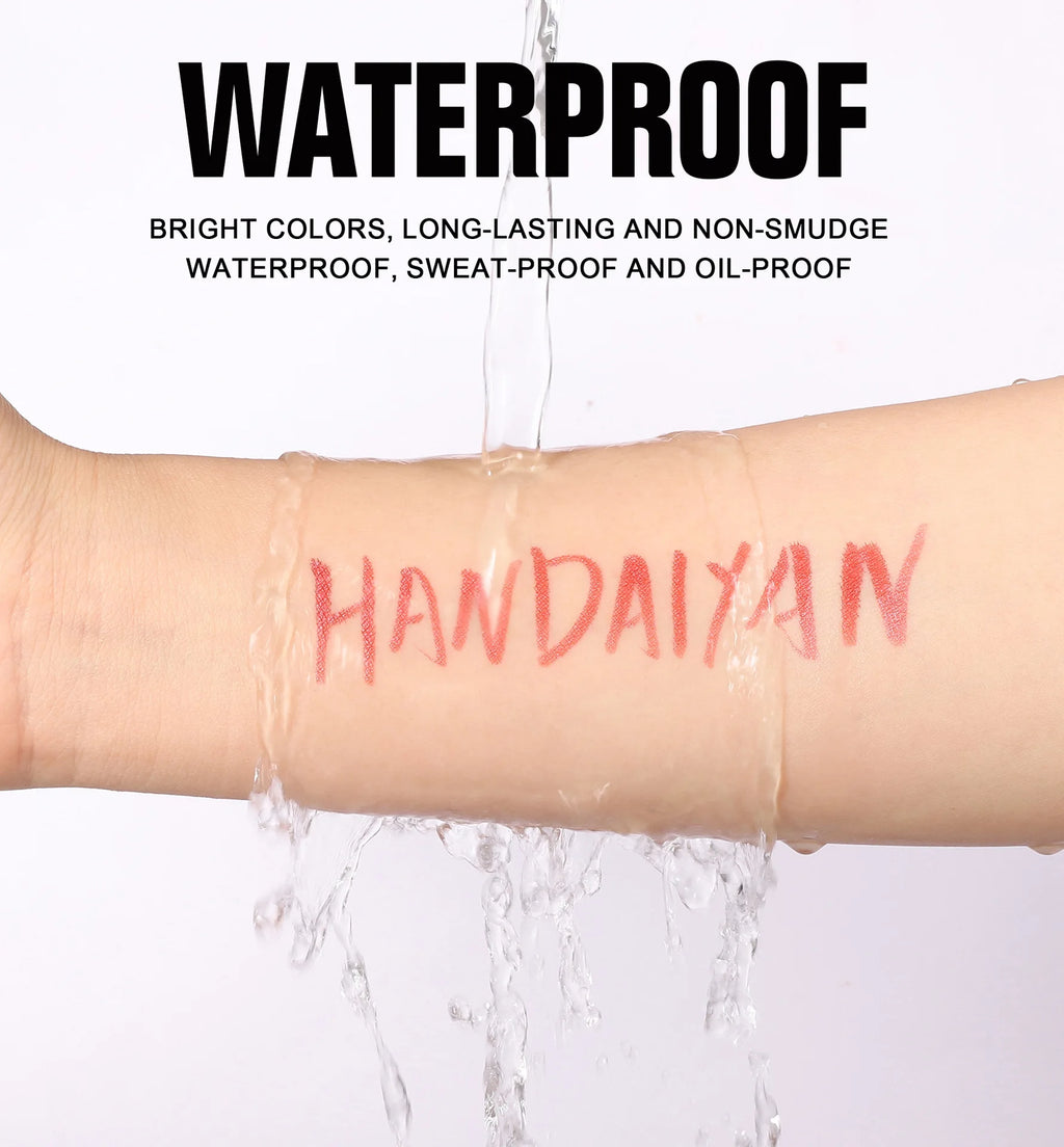 Waterproof Glitter Luster Liquid Eyeliner Pencil Long Lasting Purple Pink Blue Metallic Eye Liner Pen Cosmetic Makeup for Eyes