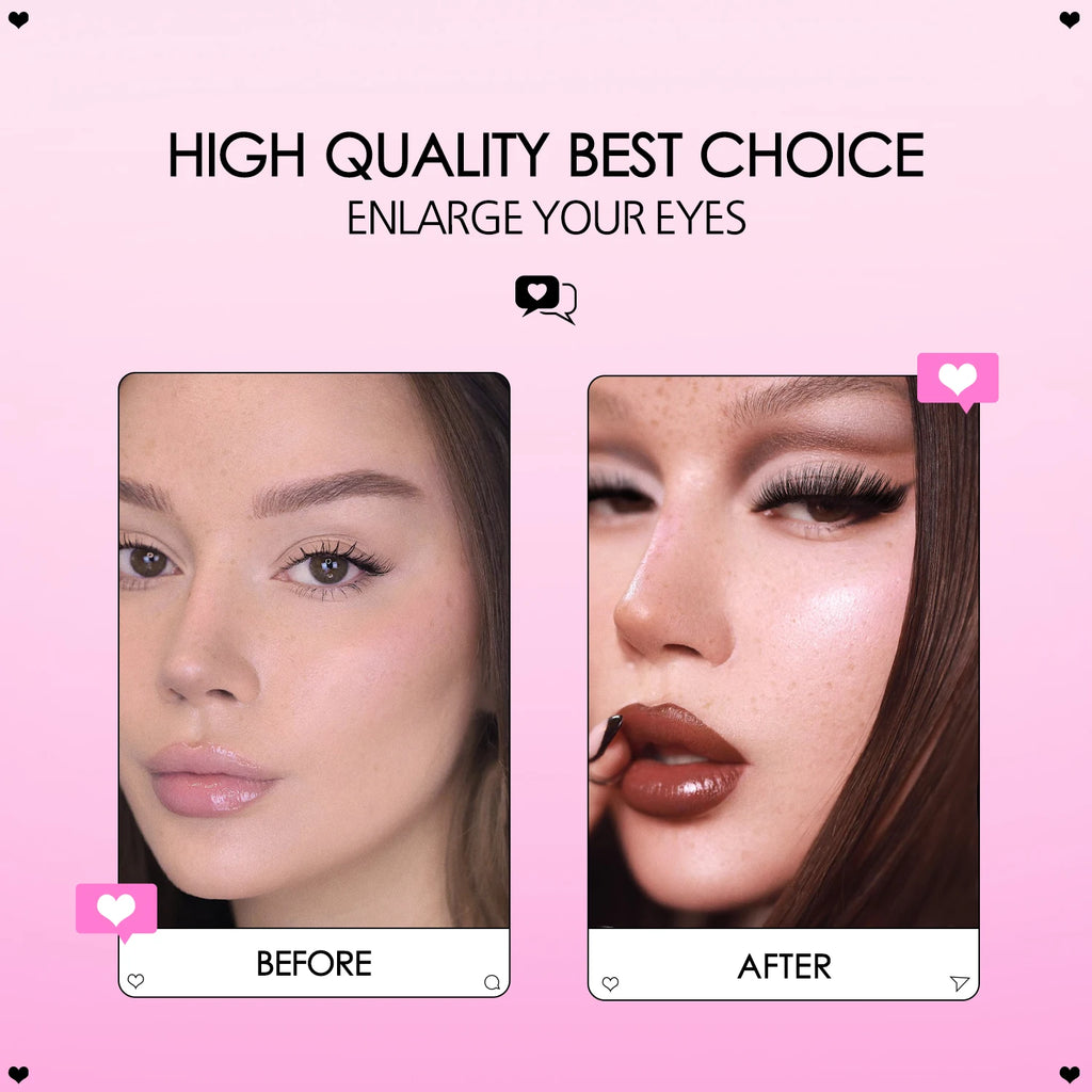 WOSHEER Eyelash Clusters Kit Thick Individual Lashes Lash Bond And Seal And Remover Faux Mink Lashes Eyelash Extension DIY