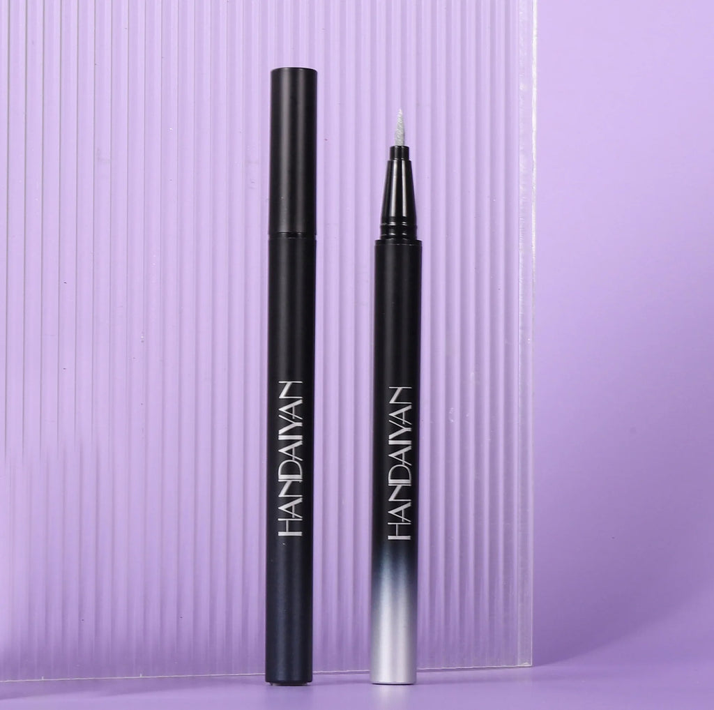 Waterproof Glitter Luster Liquid Eyeliner Pencil Long Lasting Purple Pink Blue Metallic Eye Liner Pen Cosmetic Makeup for Eyes