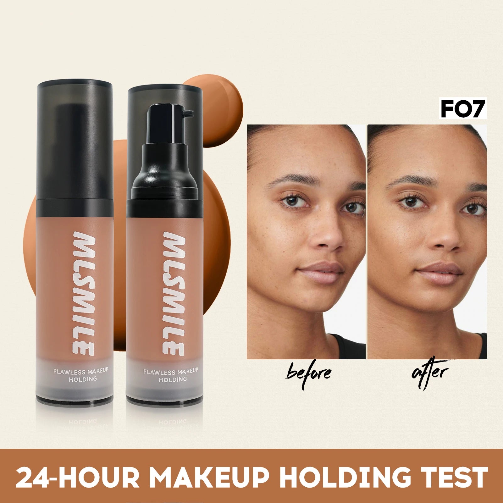 Face Foundation Cream Oil-Control Matte BBCream Waterproof Lasting Concealer Liquid Full Coverage Matte Base Professional Makeup