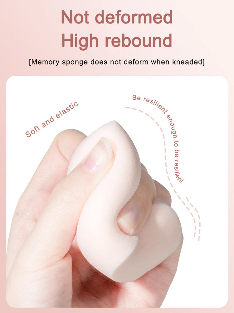 Makeup Egg Dry Wet Dual Use Water Droplets Diagonal Cut Makeup Egg Independent Packaging No Powder Makeup Egg Powder Puff