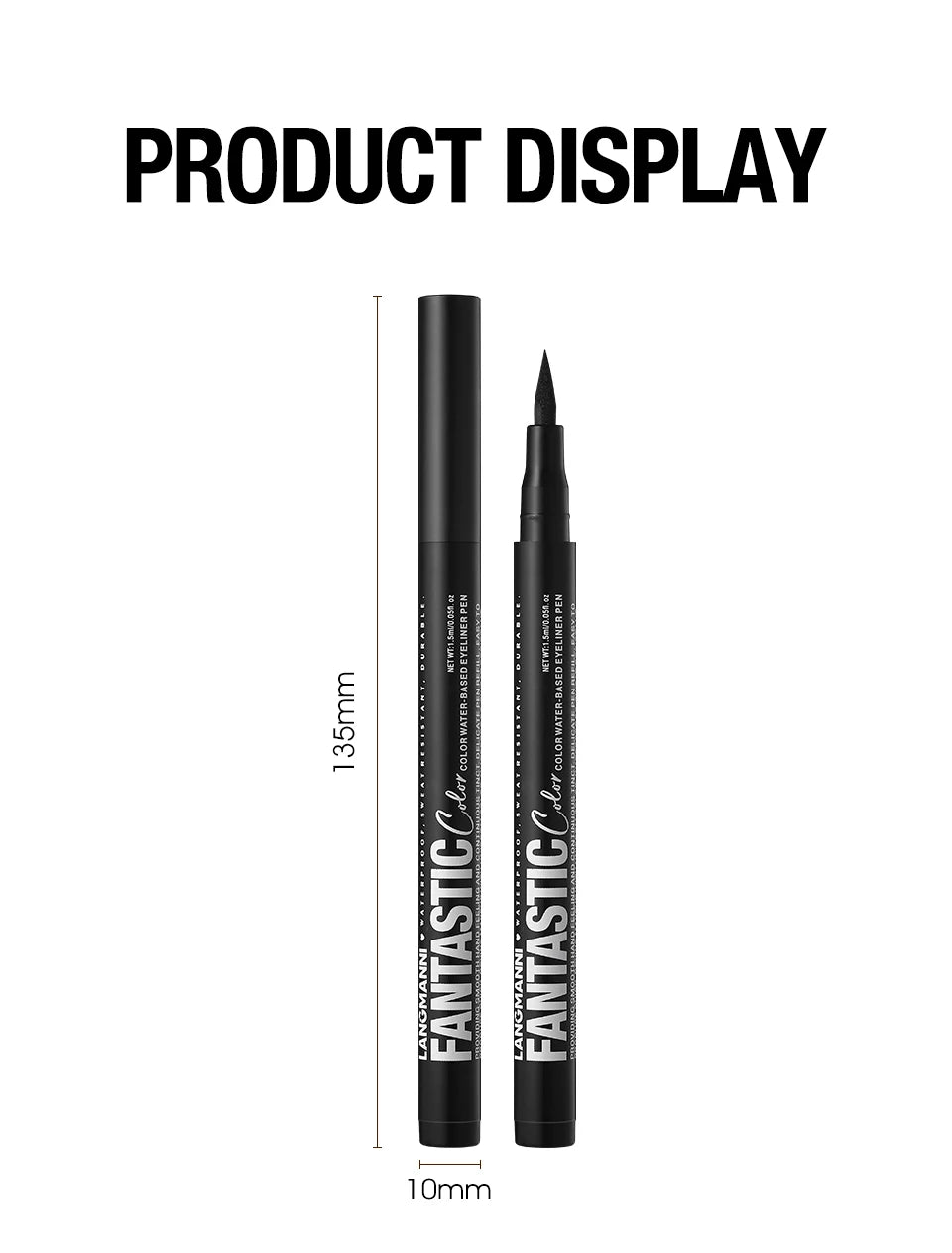 12 Colors Eyeliner High Pigment Silver Pearl Shine&Matte Smoky Blue Long-Lasting Waterproof Water-Based Painting Pen Makeup