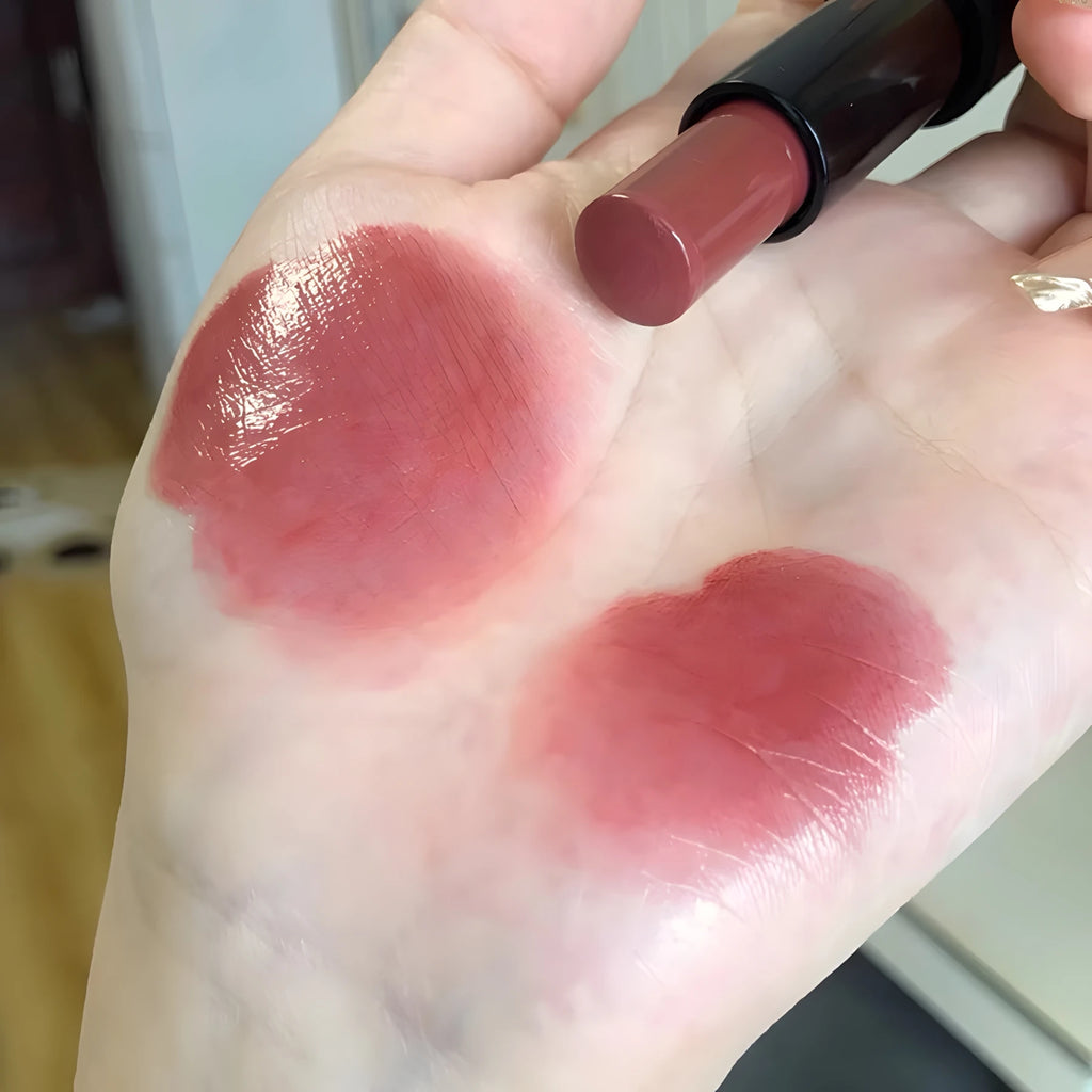 Lipstick red brown lipstick waterproof moisturizing mirror lipstick lip gloss natural long-lasting makeup Valentine's Day gift