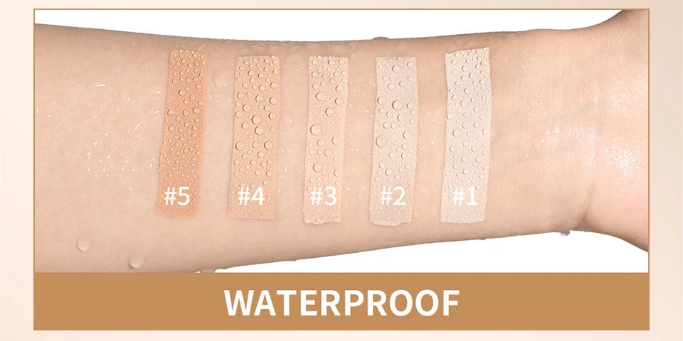 Skin Tint Foundation Stick with Brush Multi Use Matte Waterproof Long Lasting Oil Control Thin Coverage for Blemishes Concealer