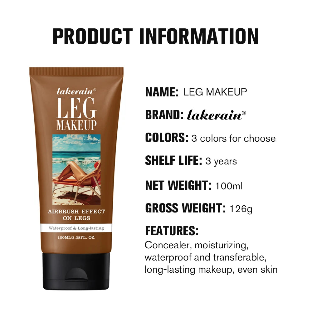 Leg Makeup Medium Easy Application Flawless Looking Legs Water Resistant Transfer Proof Lotion Leg Foundation Body Make Up