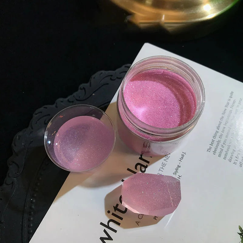 Fairy baby pink iridescent glitter in an ultrafine Iridescent Fine Glitter, 30g/Box 50g/Bag Iridescent Glitter Fine Glitter