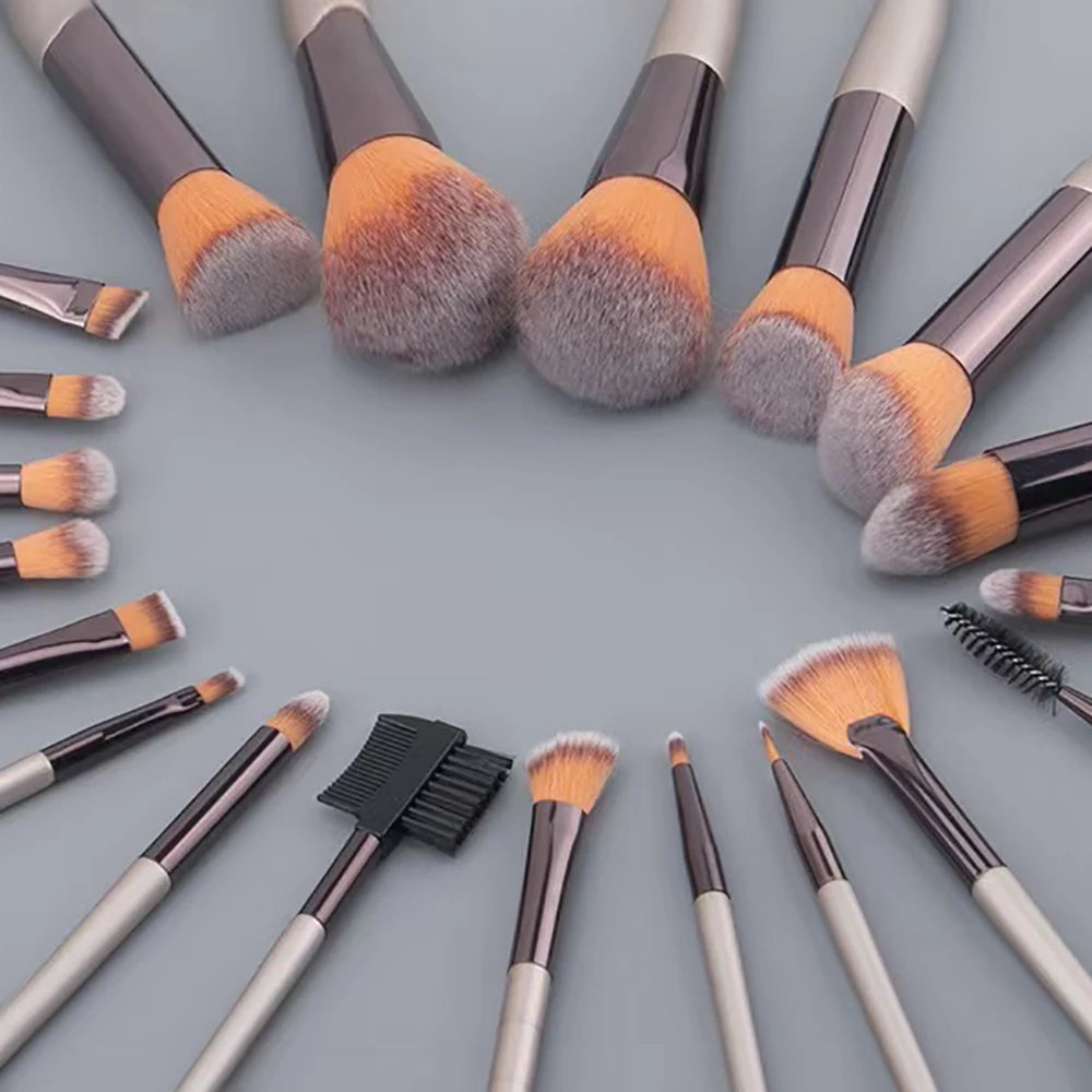 40 Pink Makeup Brush Set Complete Kit with Soft Brushes Beauty Blender Perfect for Birthday Christmas New Year Gift