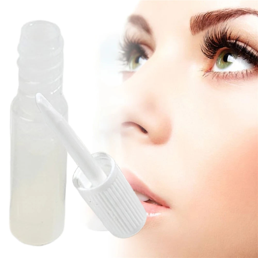 2Pcs False Eyelash Extension Glue Waterproof Fast Dry Long Lasting Strong No Irritation Clear Black Eyelash Primer Tools 1ml