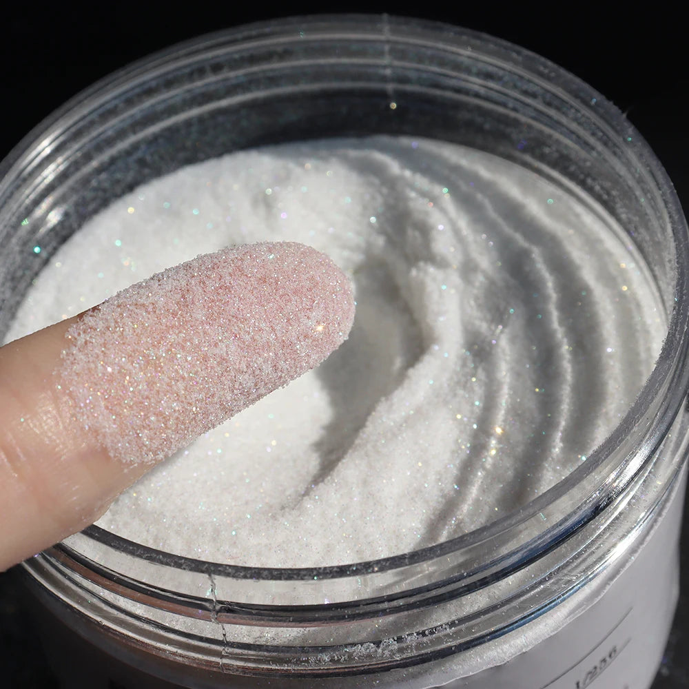 50g Fairy Elf Snow Dust Dreamy Fancy Twinkle Glitter Nail Superfine Decorative Sparkly Sugar Powder Nail Arts Star Glitter 0.1mm