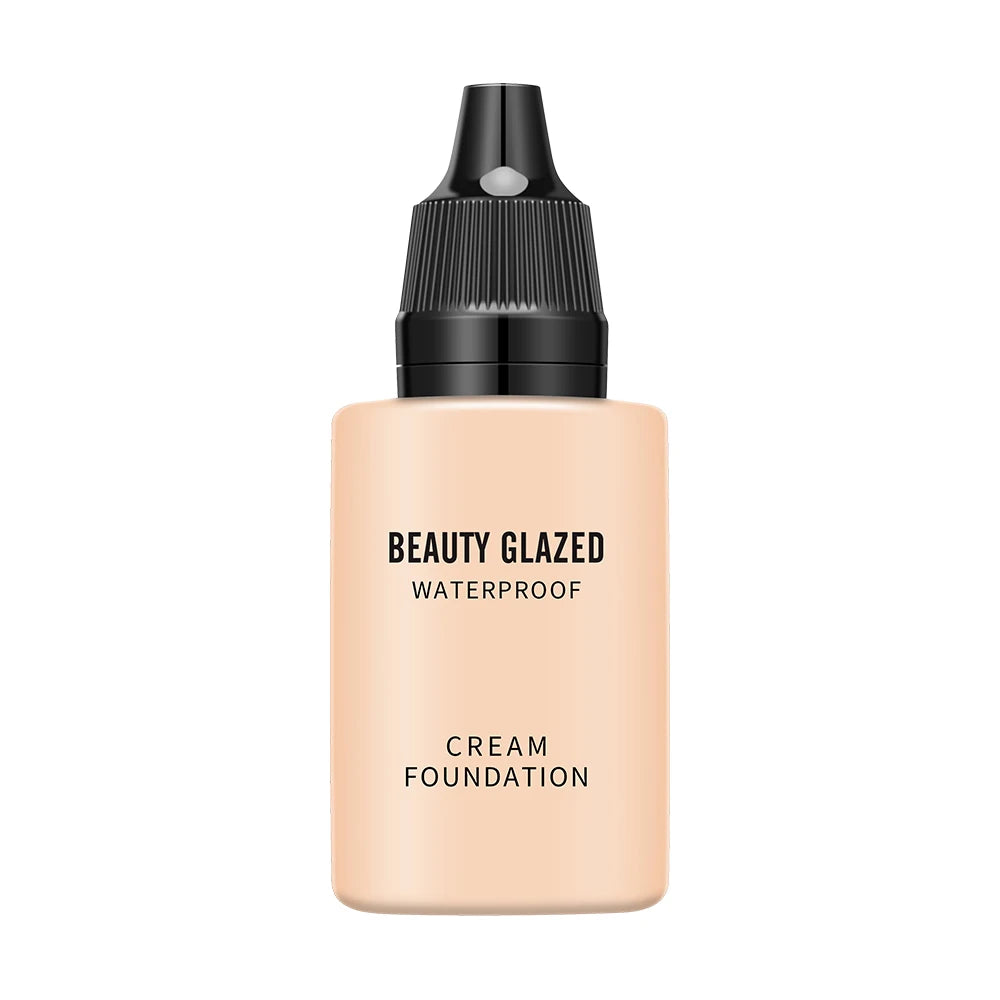 BEAUTY GLAZED 24 Hour HD Full Cover Matte Liquid Foundation Matte Natural Waterproof Foundation Face Makeup,Brighten Skin Color