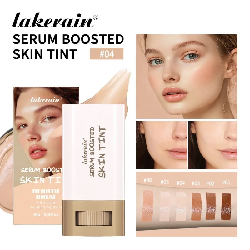 New Balm Serum Boosted Skin Tint Silky Texture Moisturizing Coverage Plumper Even Skin Tone Best Stick Foundation Travel Makeup