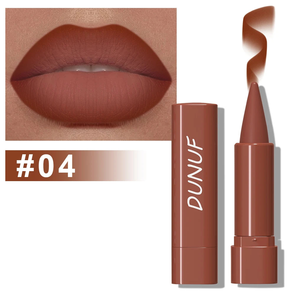 Gradient Lip Liner Pen with Matte Velvet Finish Smooth Application  Lipstick for Defined and Elegant Lips