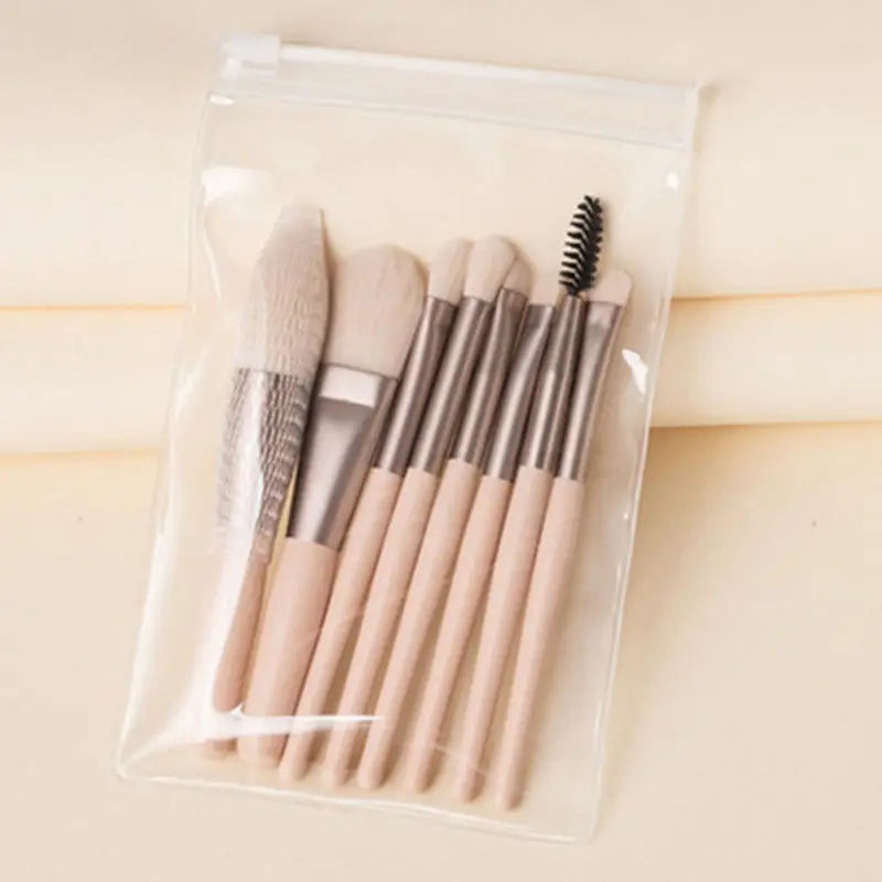 8PCS Macaron Makeup Brushes Set Eye Shadow Foundation Women Cosmetic Brush DIY Blush Powder Blending Beauty Soft Make Up Tools
