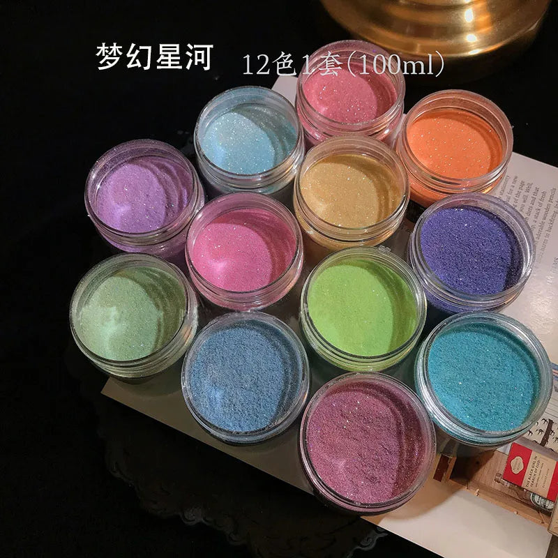 Fairy baby pink iridescent glitter in an ultrafine Iridescent Fine Glitter, 30g/Box 50g/Bag Iridescent Glitter Fine Glitter