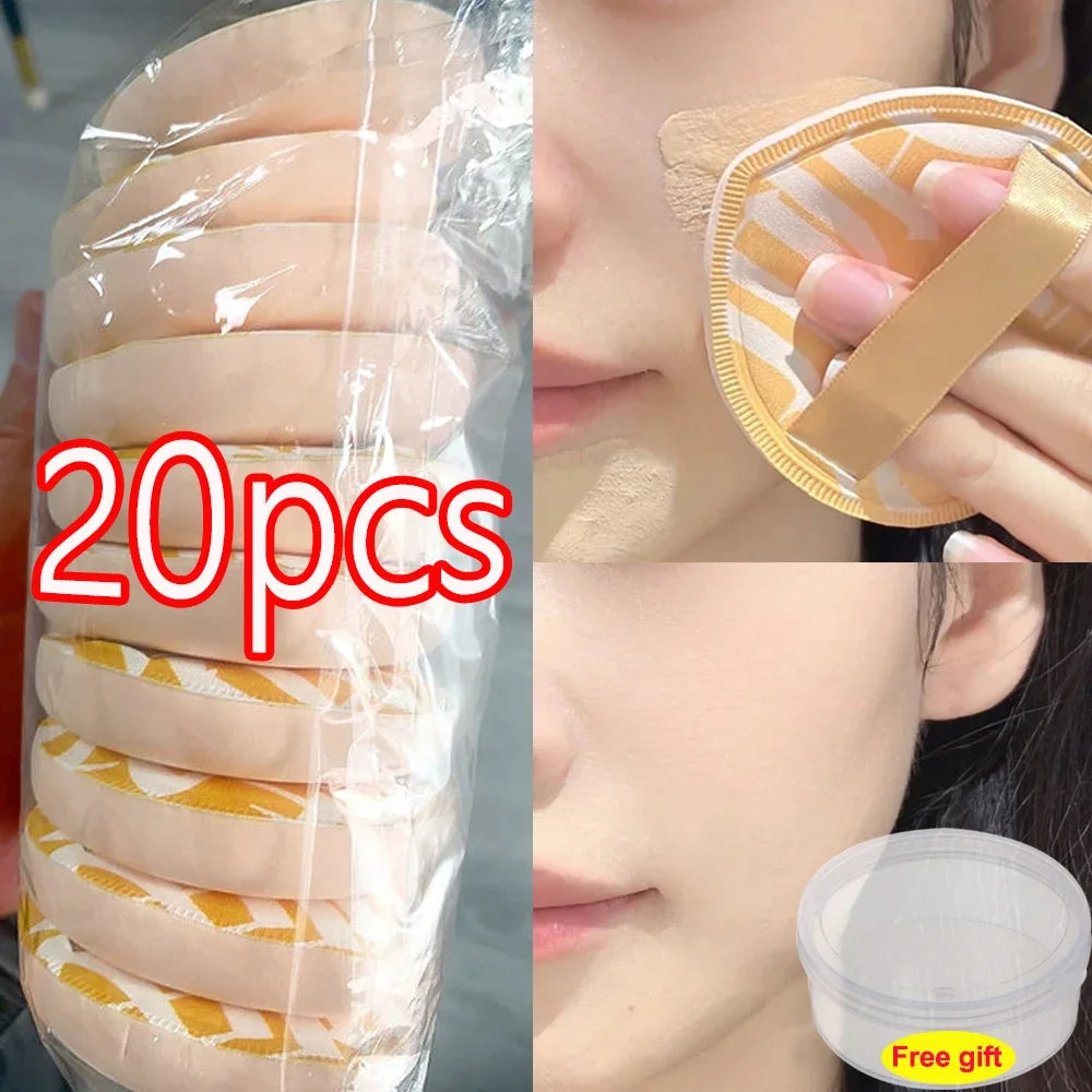 1-20pcs XL Super Thick Cosmetics Puff Concealer Foundation Sponge Cushions Large Size Wet Dry Use Face Beauty Makeup Puffs Tools