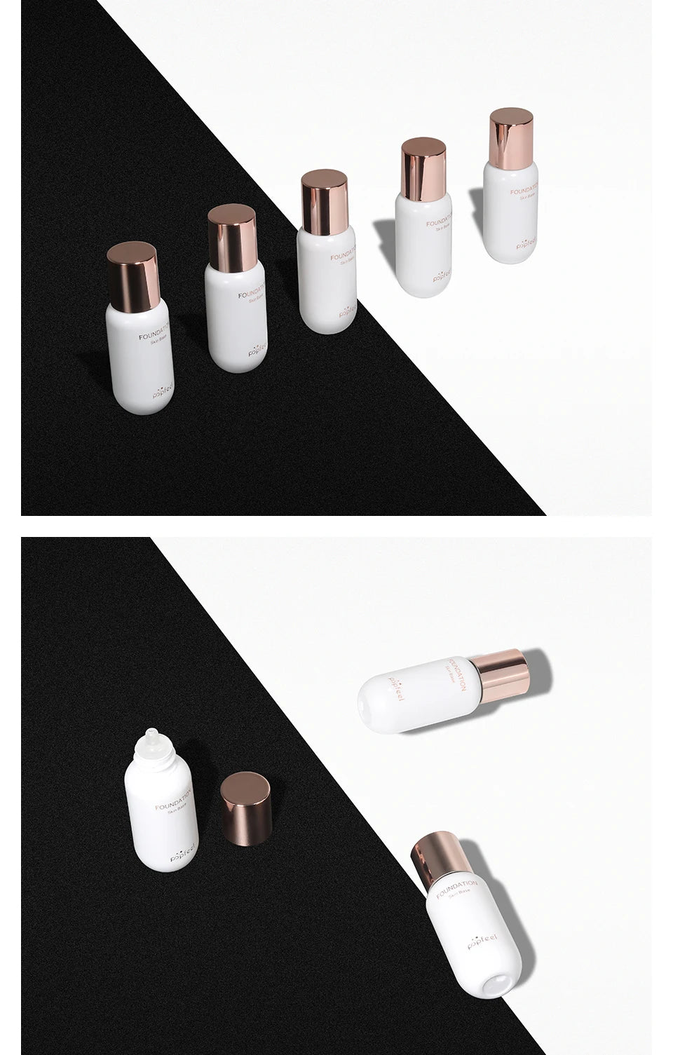 1.01oz Color-Changing Foundation Instantly Match Your Skin Tone With Just A Blend! More Suitable For Medium And Light Skin Tone