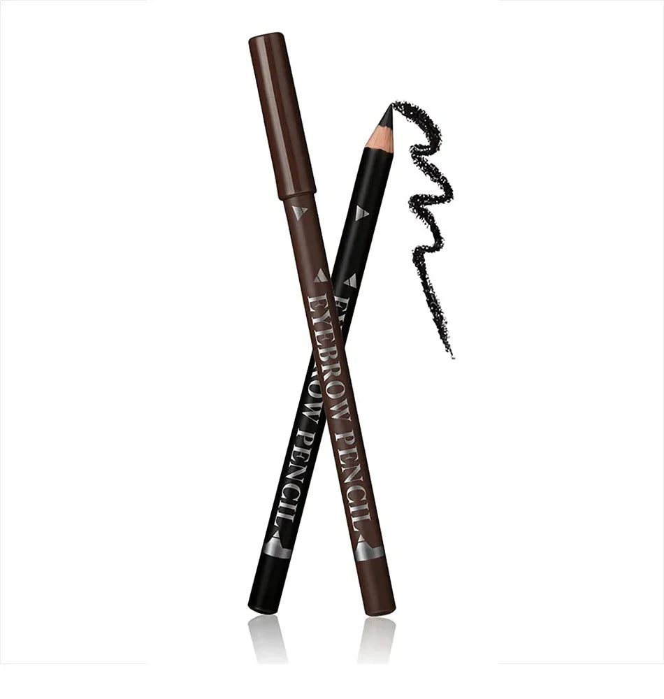 6/12Pcs Eye Brow Pencil Waterproof Professional Women Eye Makeup Pen Easy Color Natural Black Cosmetic Beauty Eyebrow Tool