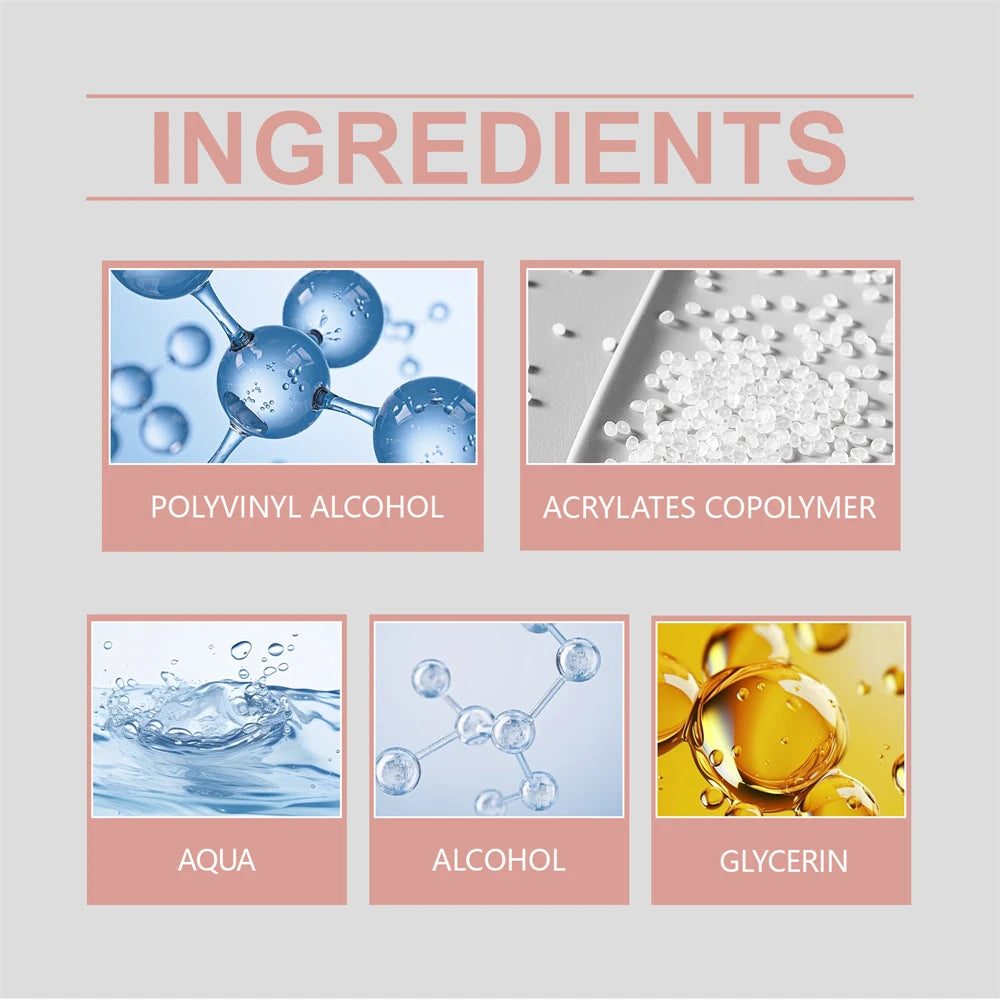 2Pcs False Eyelash Extension Glue Waterproof Fast Dry Long Lasting Strong No Irritation Clear Black Eyelash Primer Tools 1ml