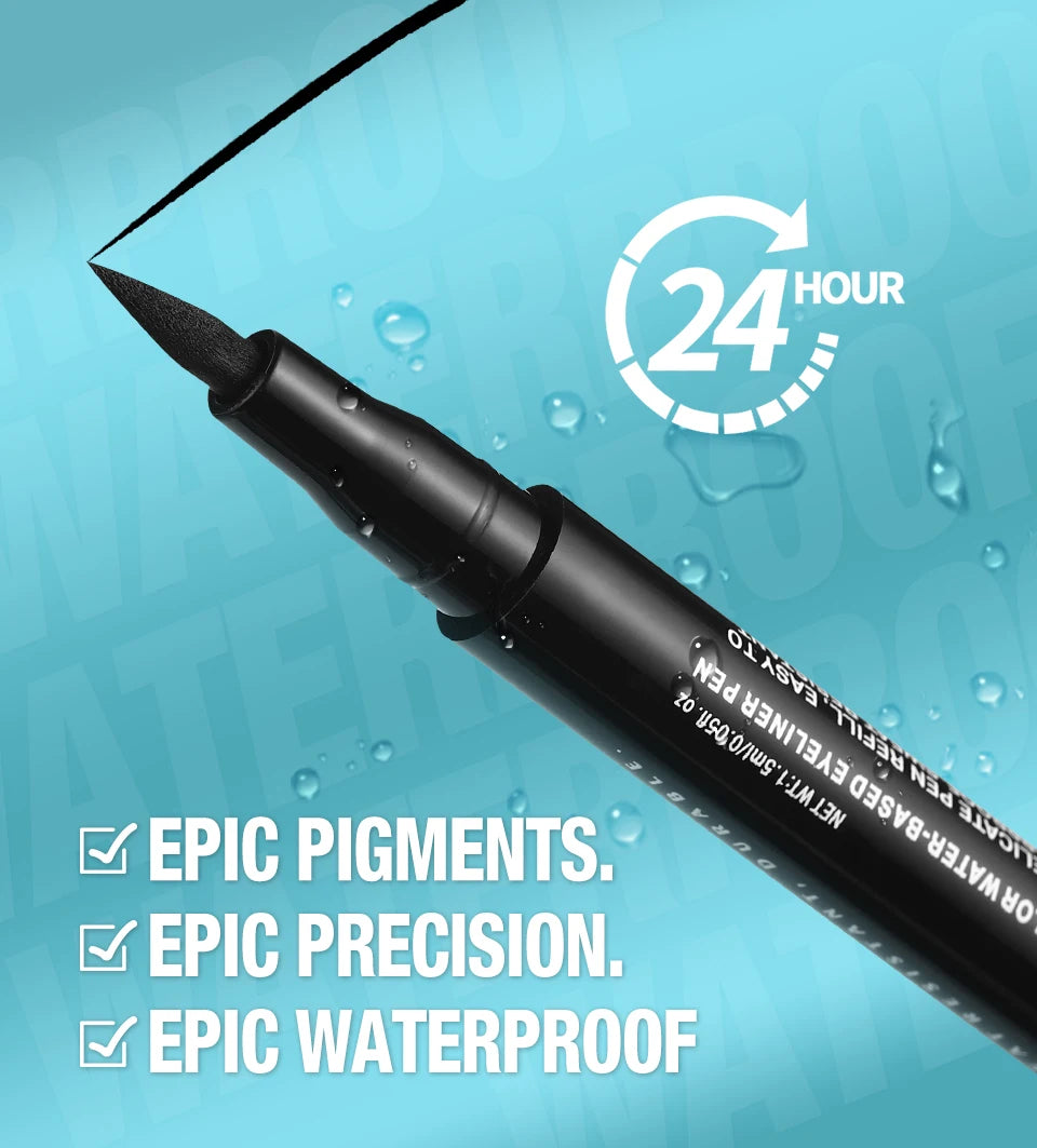 Water-based Eyeliner Liquid Matte Bright Red Quick-Drying Smudge-Proof Eyeliner Pen Bold Long-Lasting Eyes Looks Cosmetics