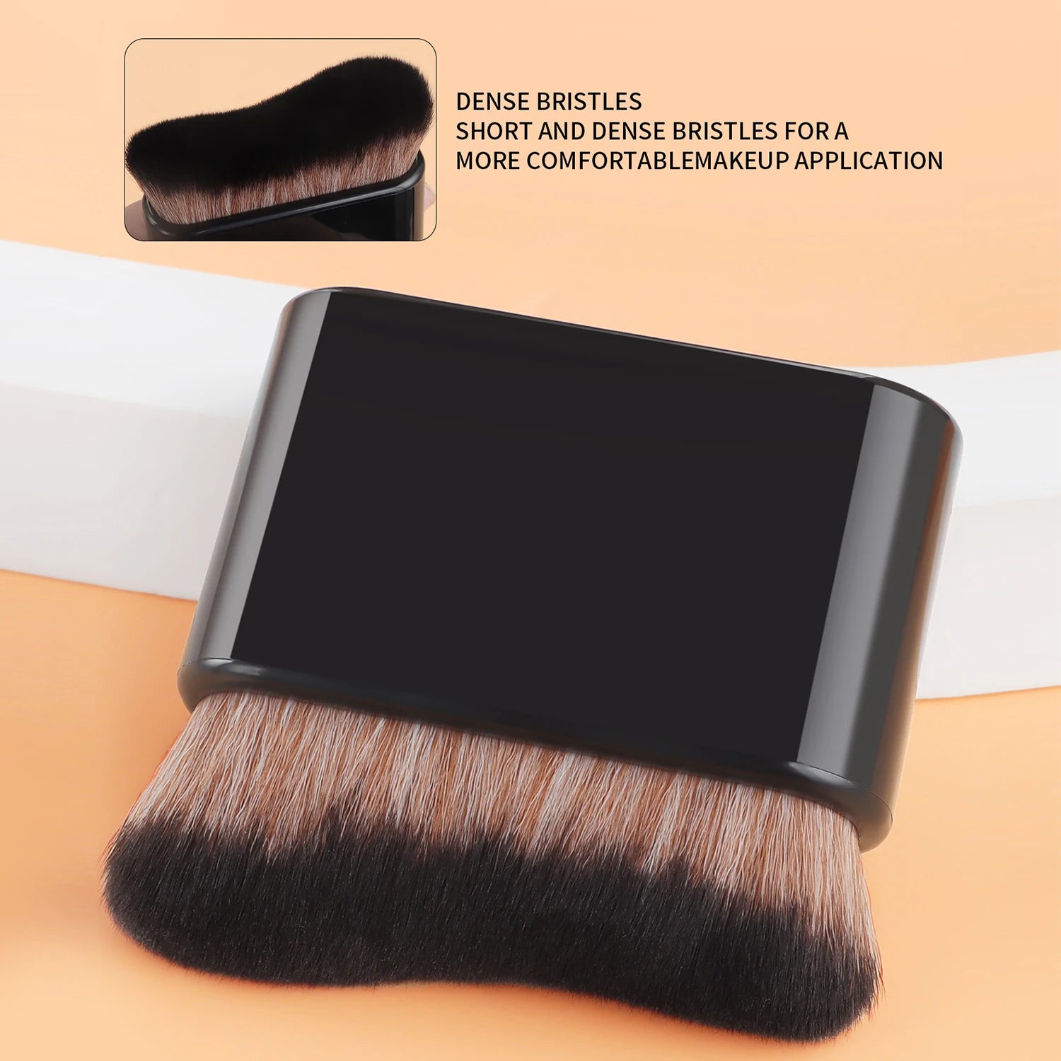 Foundation Brush, 1pcs Plastic Creative	wave Fit Perfectly Cosmetic Brush	at home or On-the-Go