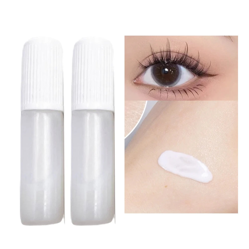 2Pcs False Eyelash Extension Glue Waterproof Fast Dry Long Lasting Strong No Irritation Clear Black Eyelash Primer Tools 1ml