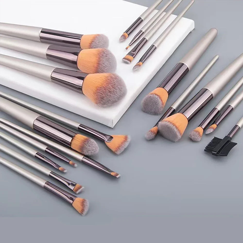 40 Pink Makeup Brush Set Complete Kit with Soft Brushes Beauty Blender Perfect for Birthday Christmas New Year Gift