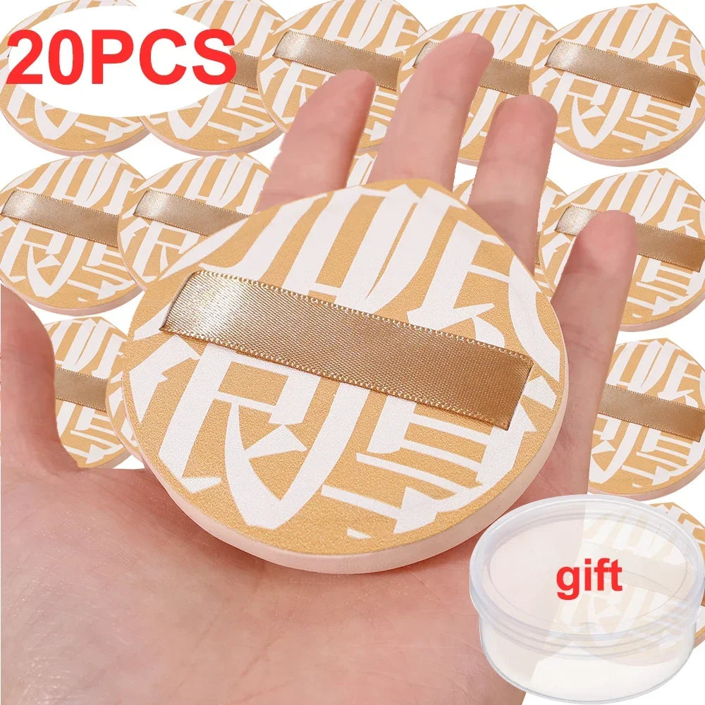 1-20pcs XL Super Thick Cosmetics Puff Concealer Foundation Sponge Cushions Large Size Wet Dry Use Face Beauty Makeup Puffs Tools