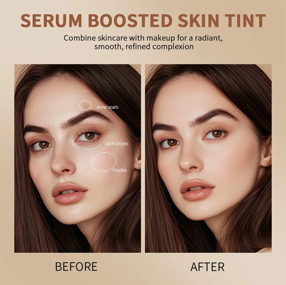 New Balm Serum Boosted Skin Tint Silky Texture Moisturizing Coverage Plumper Even Skin Tone Best Stick Foundation Travel Makeup