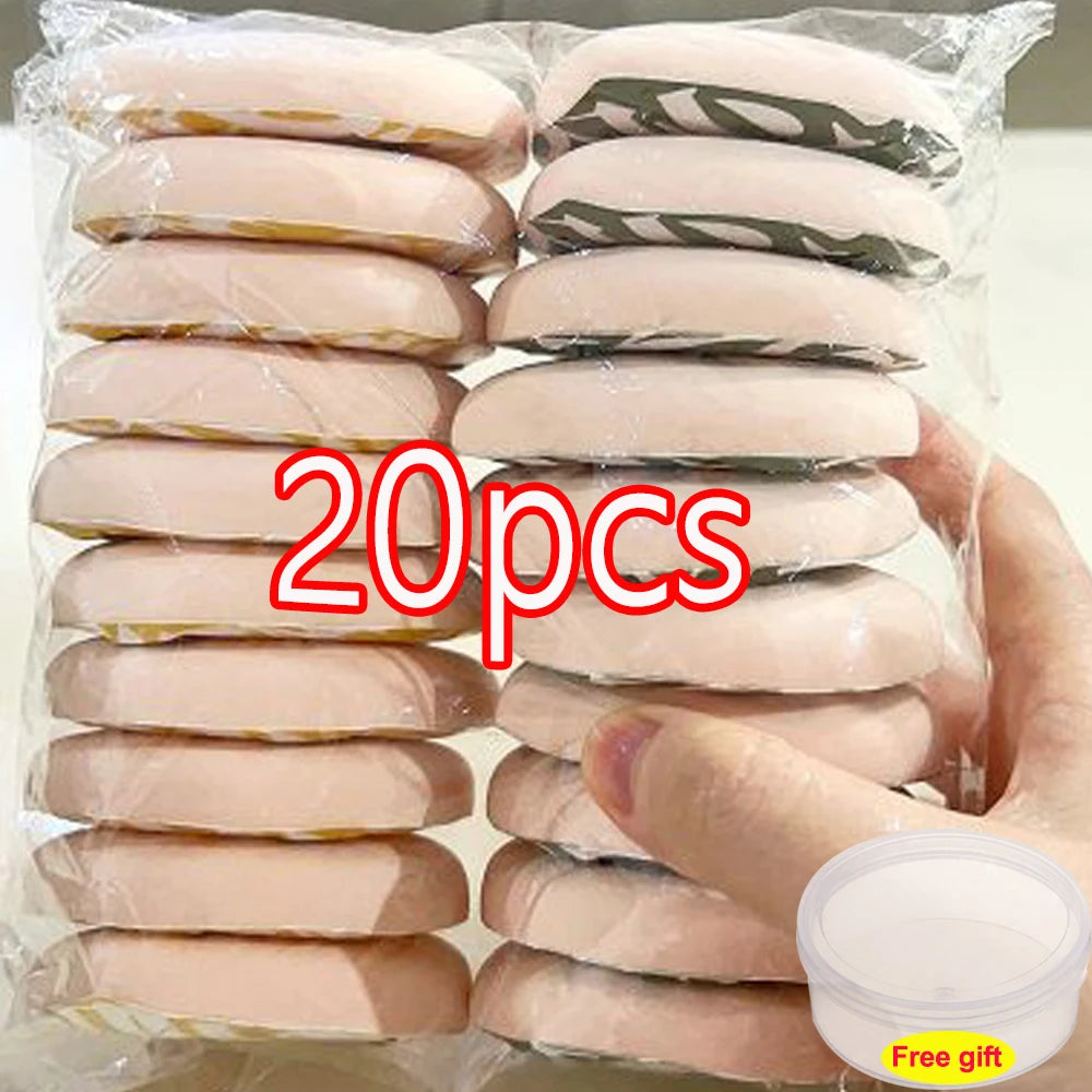 1-20pcs XL Super Thick Cosmetics Puff Concealer Foundation Sponge Cushions Large Size Wet Dry Use Face Beauty Makeup Puffs Tools