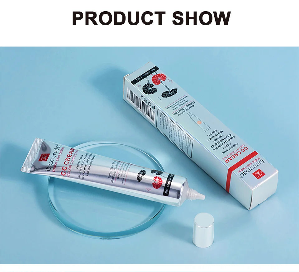 Moisturizing Correcting CC Cream Waterproof Anti-sweat Makeup Before Concealer Lasting Women Makeup Protect Skin erborian Make