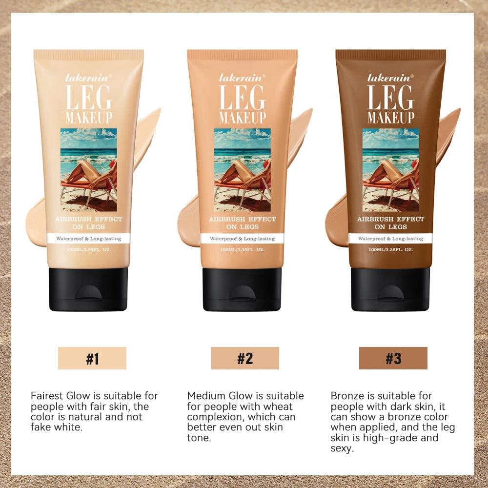 Leg Makeup Medium Easy Application Flawless Looking Legs Water Resistant Transfer Proof Lotion Leg Foundation Body Make Up
