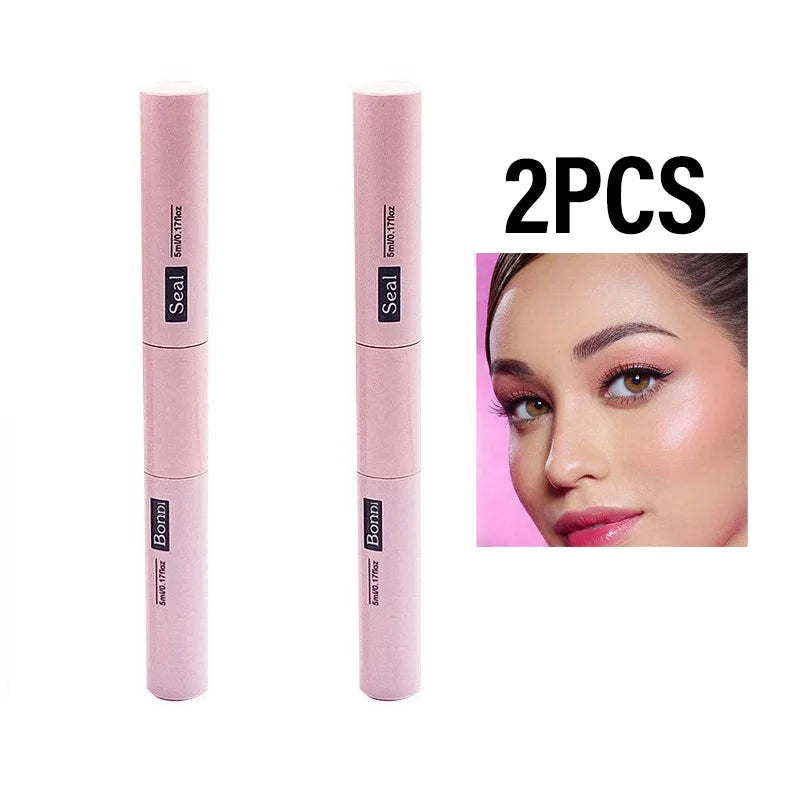 Lash Bond and Seal 10ml Individual Lashes Glue and Seal Super Strong Hold Lash Extension and Lash Glue Remover 5ml Tweezers Kit