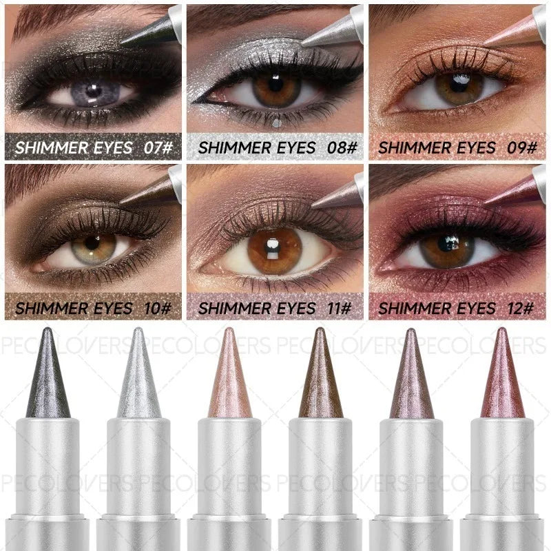 Pointed Eye Shadow,  Waterproof, High-color Rendering, Suitable for Holiday and Daily Use, Eye Cosmetics