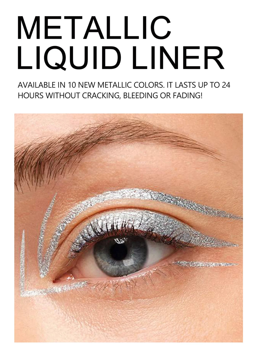 Waterproof Glitter Luster Liquid Eyeliner Pencil Long Lasting Purple Pink Blue Metallic Eye Liner Pen Cosmetic Makeup for Eyes